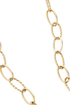Stax Elongated Oval Link Necklace
